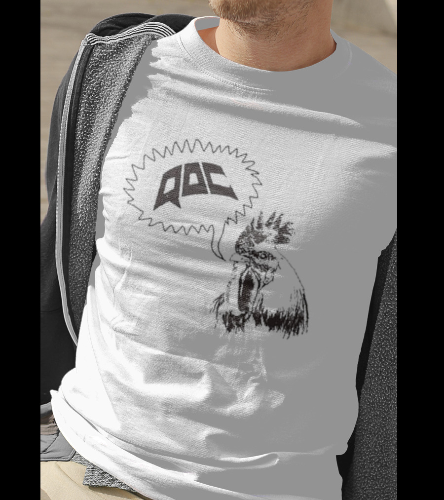 QOC Rooster Quarters Of Change Speech Bubble T-Shirt