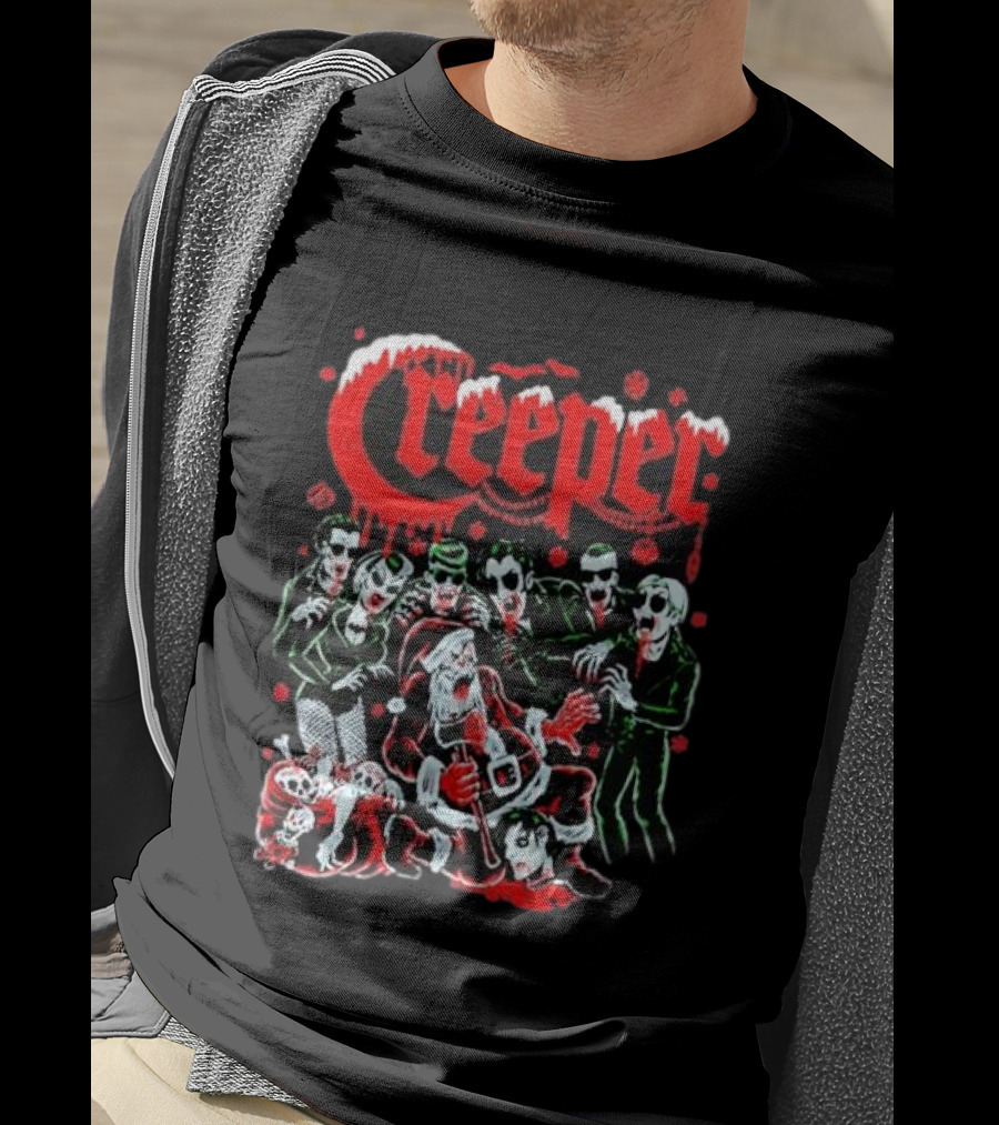 Creeper Sol Rac Santa Christmas Party T-Shirt