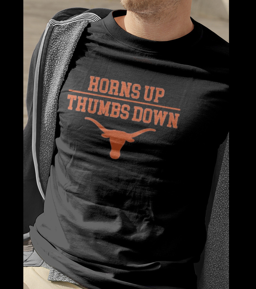 Horns Up Thumbs Down Texas Football T-Shirt