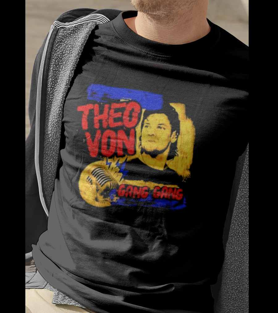 Theo Von Gang Gang 90s Pepper Mic T-Shirt