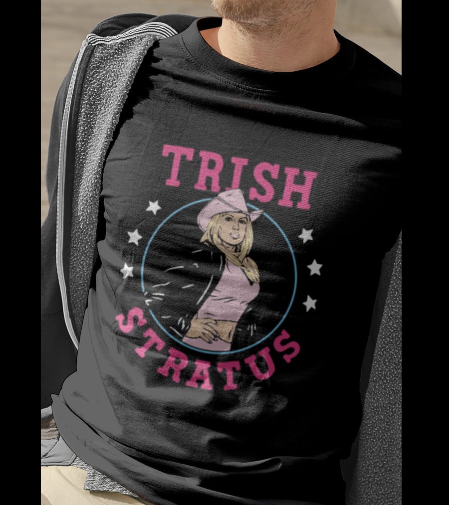 Trish Stratus WWE Cowgirl Icon With Stars And Jacket T-Shirt