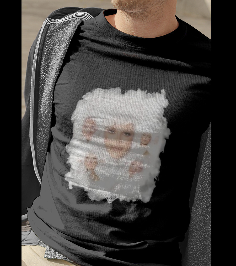 Drag Queen Crystal Envy Photo Collage Feathery Portrait Compilation T-Shirt