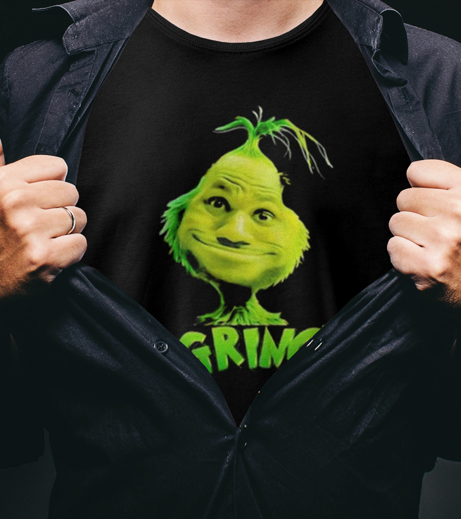 Le Grinch Green Character With Playful Expression T-Shirt