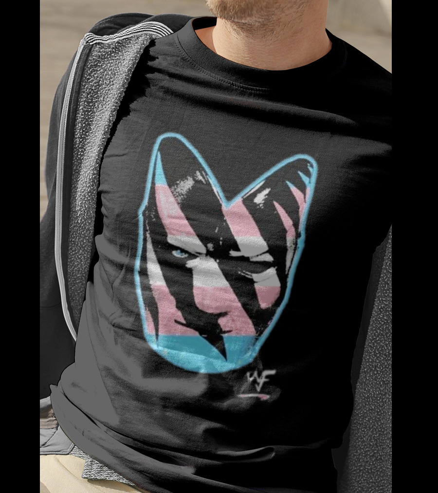 Mr. Liar Trane WF Trans Pride Wolverine Mask T-Shirt
