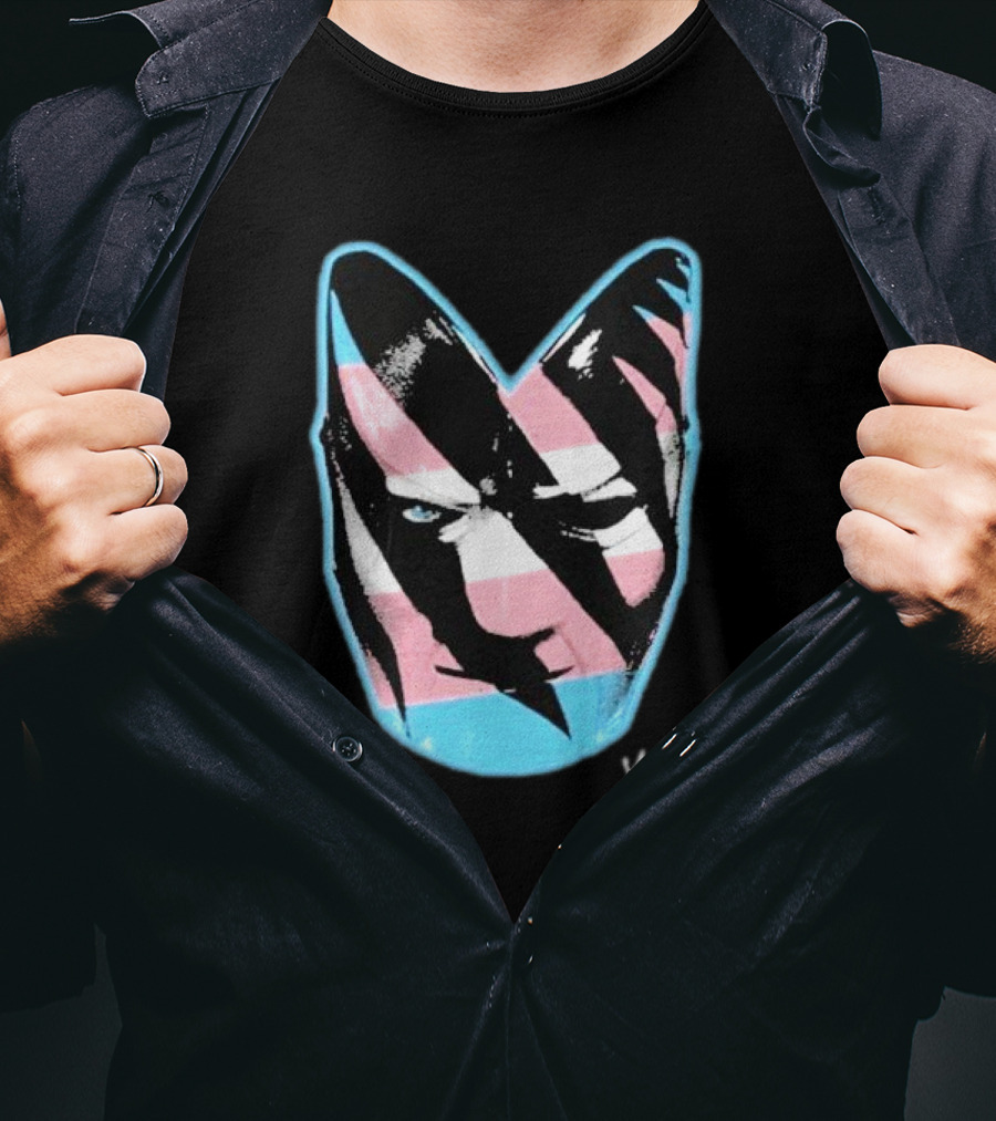 Mr. Liar Trane WF Trans Pride Wolverine Mask T-Shirt