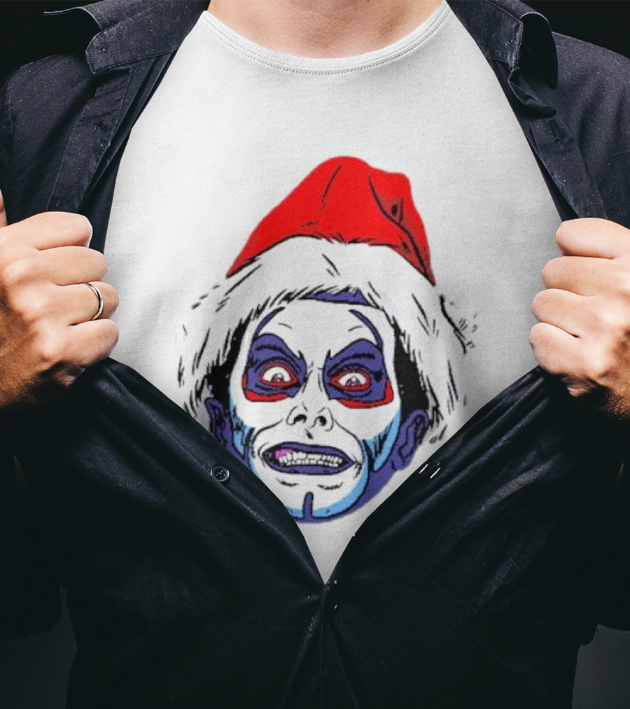 Danhausen Christmashausen Santa Face T-Shirt