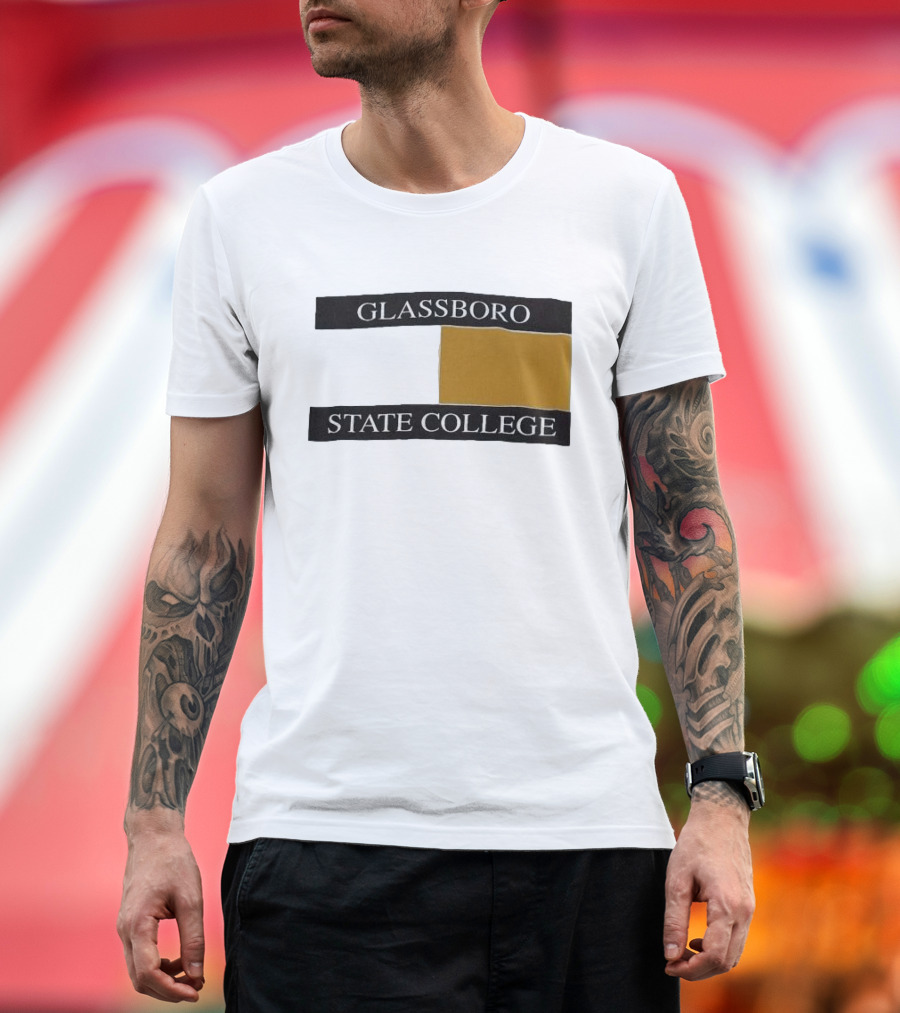 Glassboro State College Black and Gold Block T-Shirt
