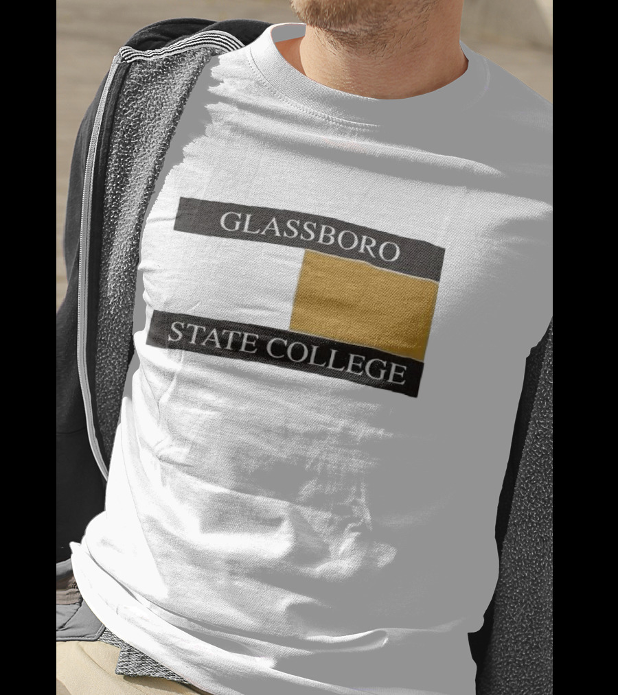 Glassboro State College Black And Gold Block T-Shirt