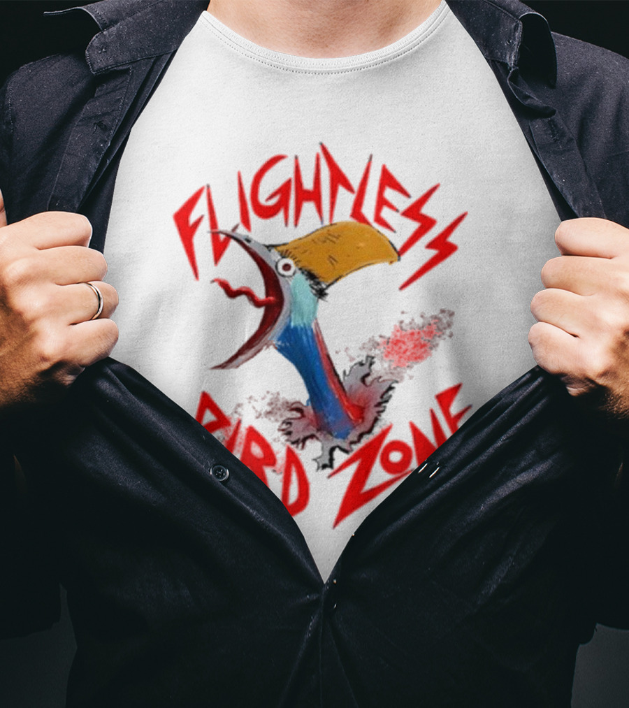 Three Bean Salad Podcast Flightless Bird Zone Kookaburra T-Shirt
