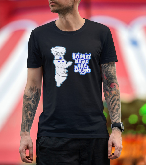 Premium T-Shirt: Pillsbury Doughboy Bringin' Home the Dough T-Shirt Pillsbury Doughboy Bringin' Home the Dough T-Shirt