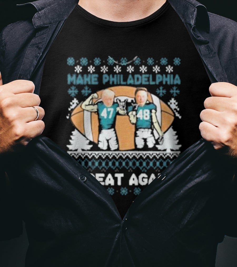 Make Philadelphia Great Again Football Snowflakes T-Shirt