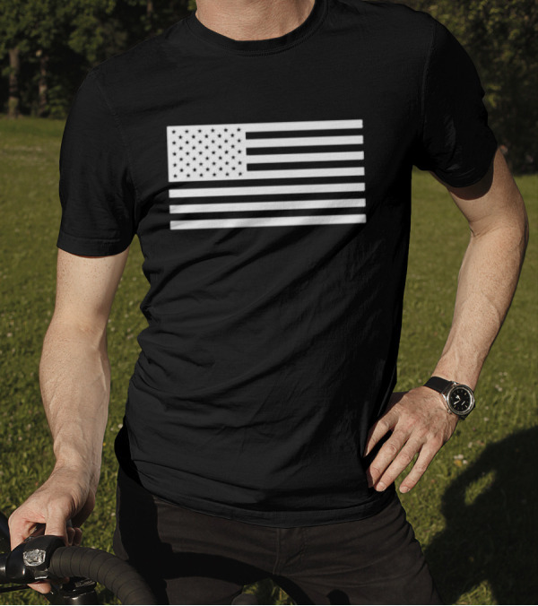 Trump Dance YMCA QR Code American Flag T-Shirt