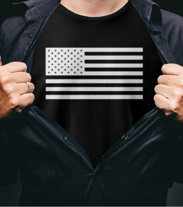 Trump Dance YMCA QR Code American Flag T-Shirt