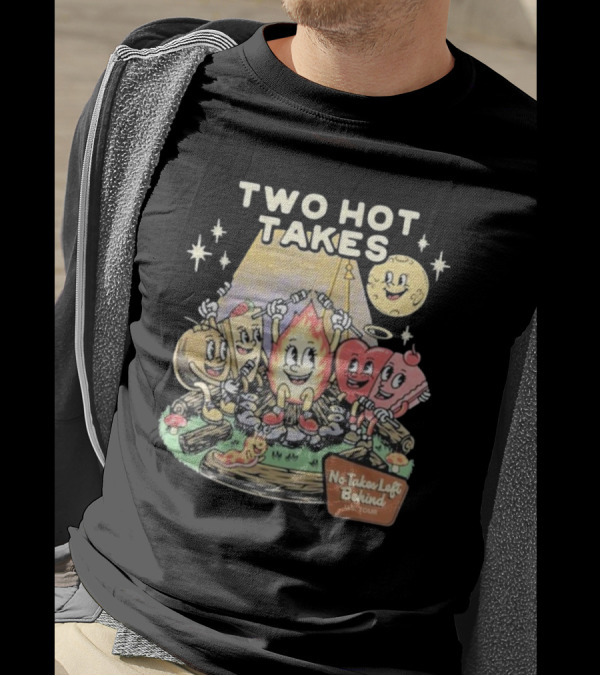 Two Hot Takes Campfire Characters No Takes Left Behind U.S. Tour T-Shirt
