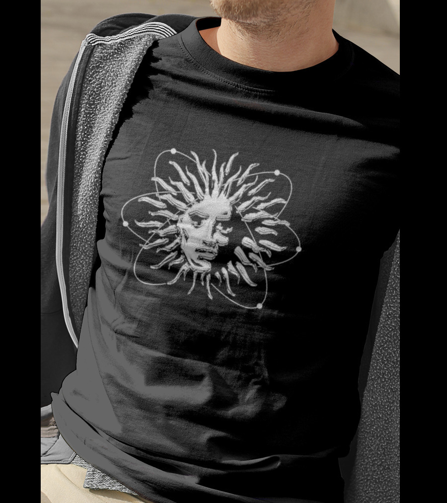 V Atom Sun Face T-Shirt