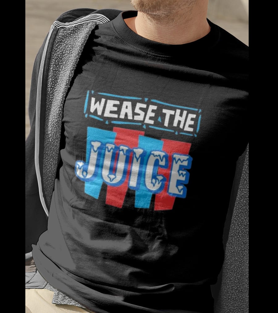 Wease The Juice 90s Style Retro Text T-Shirt