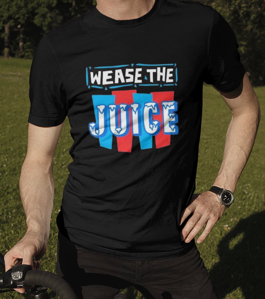 Wease The Juice 90s Style Retro Text T-Shirt