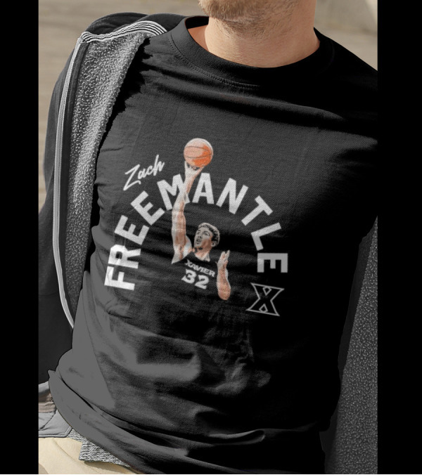 Zach Freemantle Xavier 32 Basketball Xavier Musketeers T-Shirt