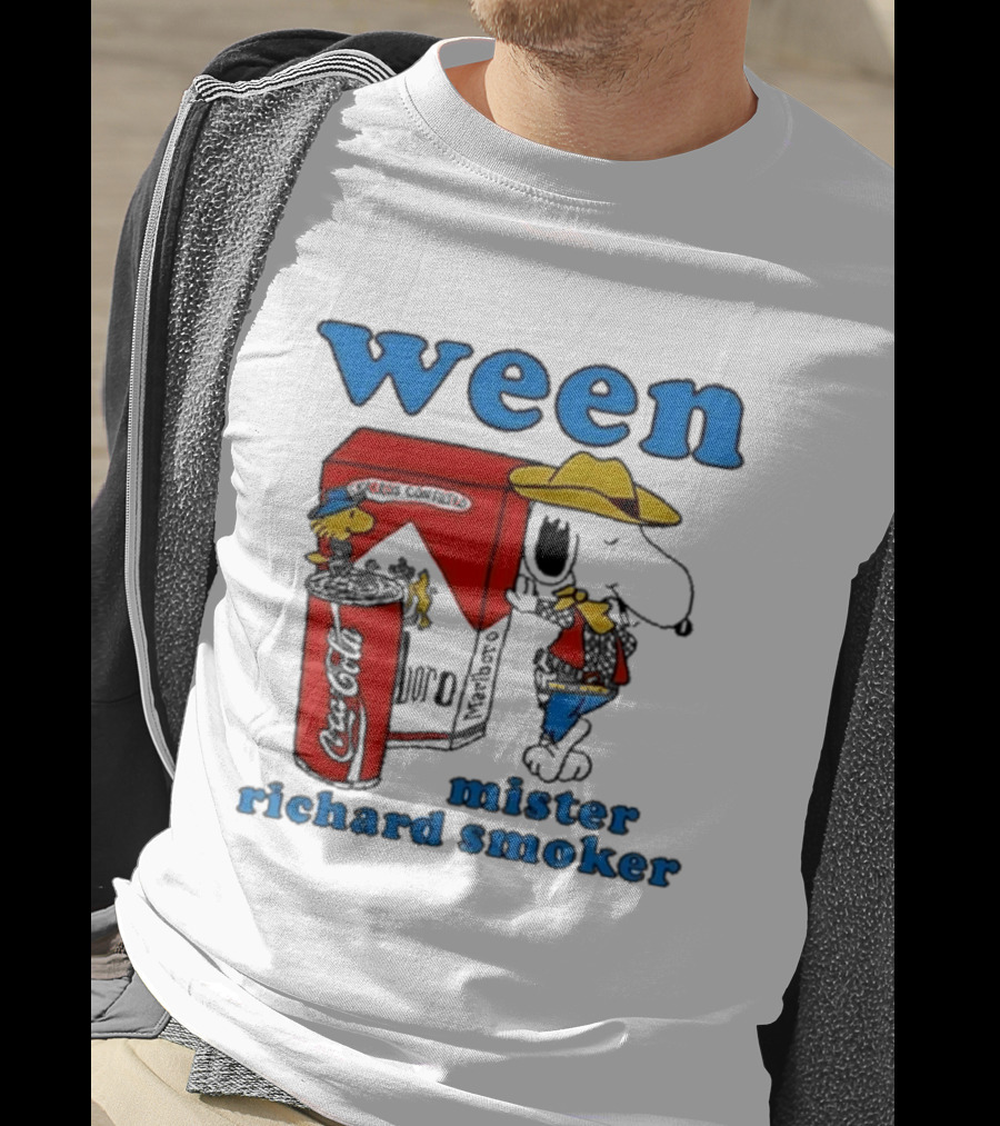 Ween Mister Richard Smoker Snoopy Coca-Cola Marlboro T-Shirt