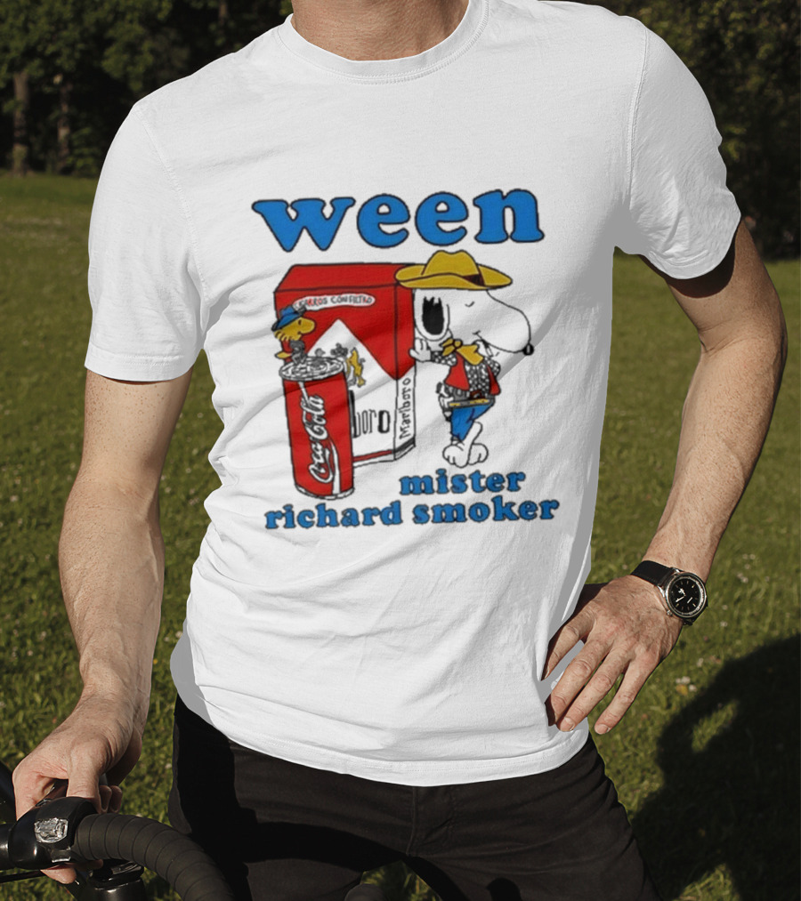 Ween Mister Richard Smoker Snoopy Coca-Cola Marlboro T-Shirt