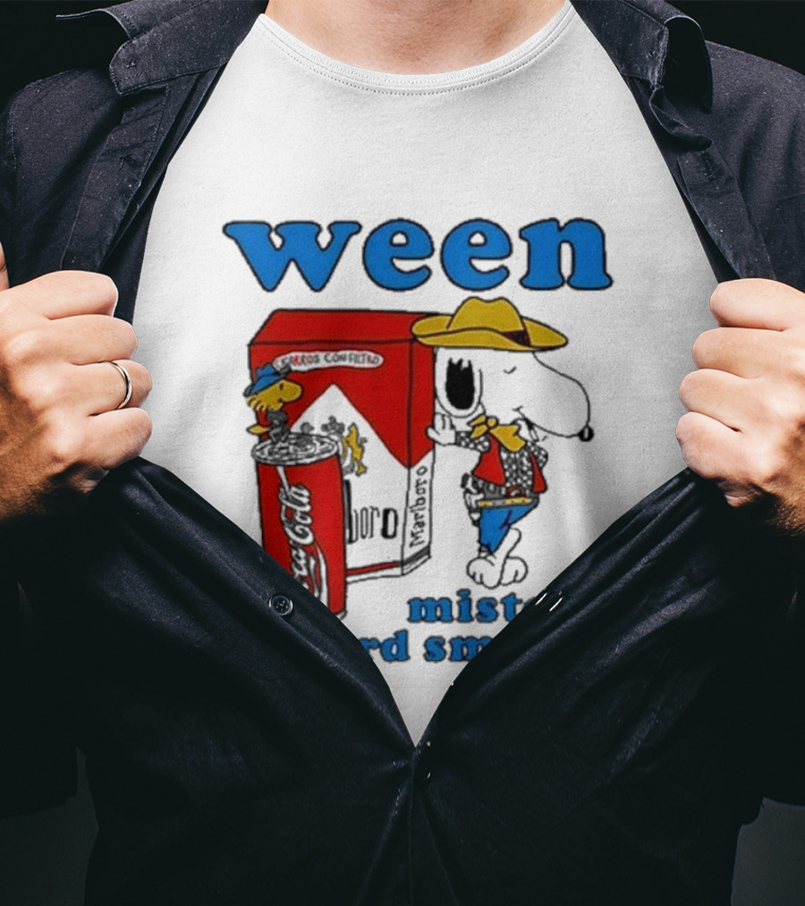 Ween Mister Richard Smoker Snoopy Coca-Cola Marlboro T-Shirt