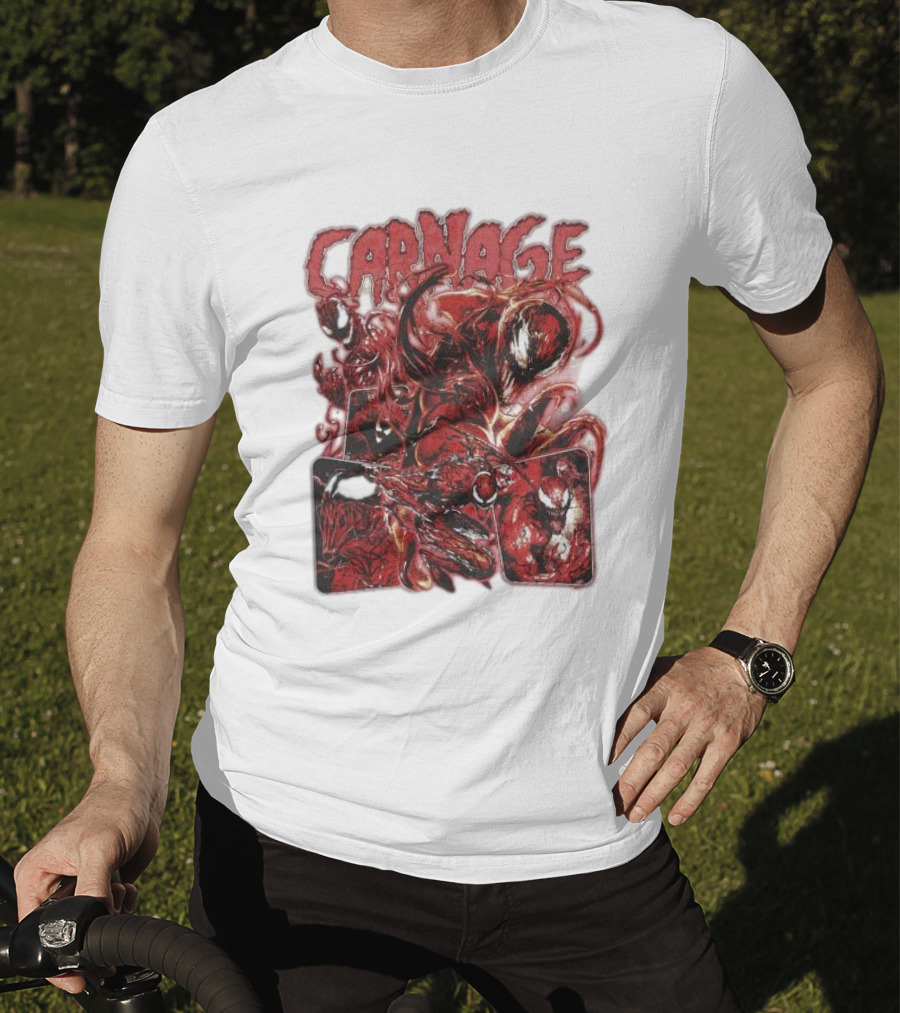 Carnage Supervillain Comic Panel T-Shirt