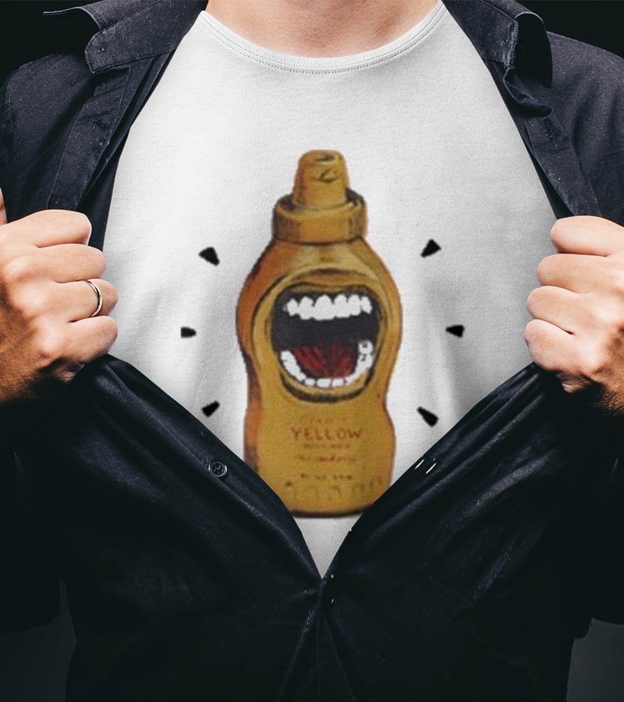 Mcfreakery Classic Yellow Mustard Bottle With Mouth T-Shirt