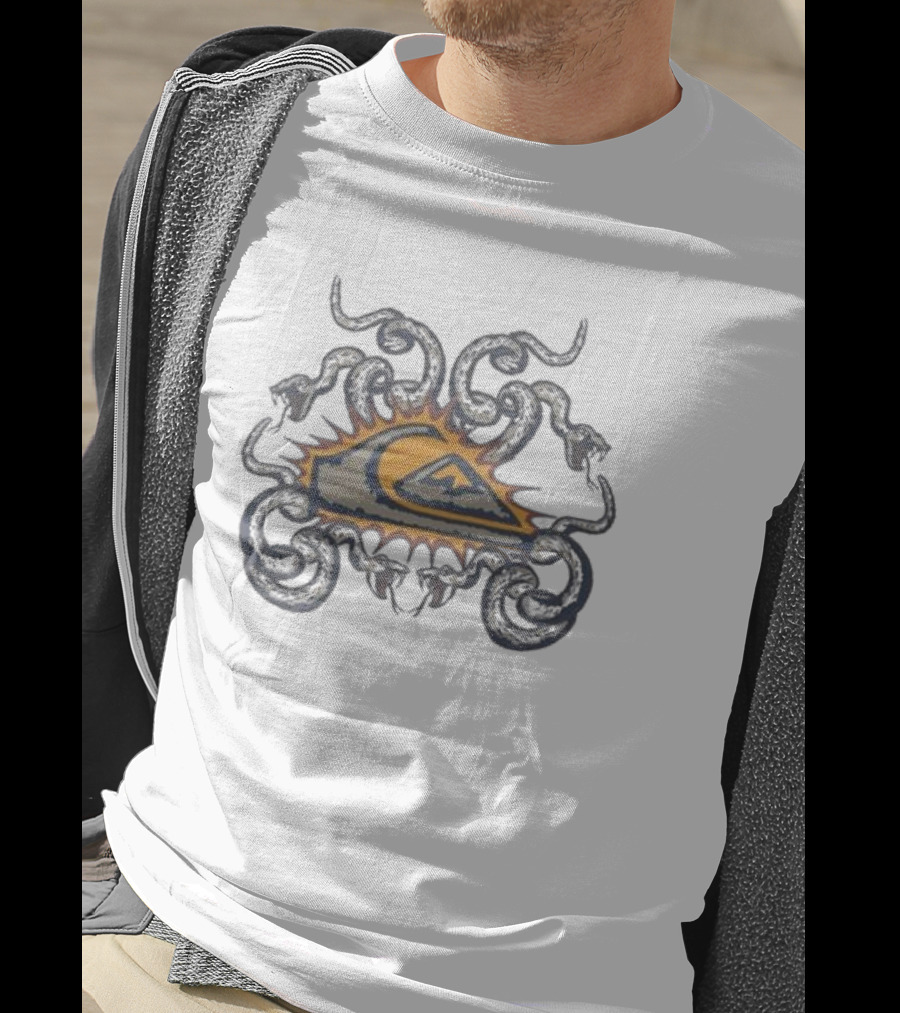 Quiksilver Snake Crest Mor Sun Wave T-Shirt
