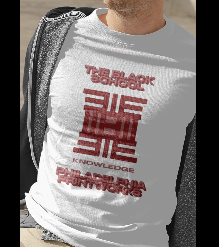 The Black School Knowledge Emblem Philadelphia Printworks T-Shirt