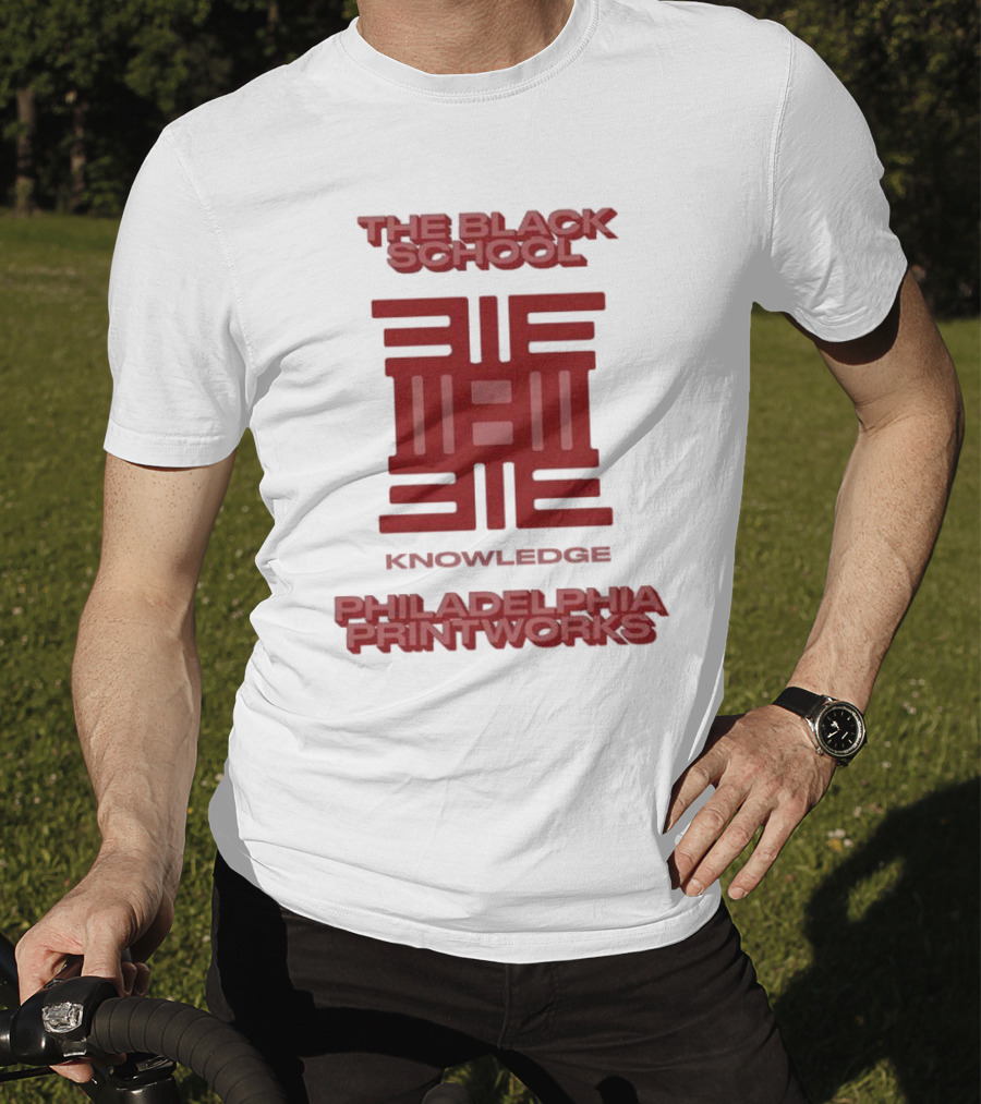 The Black School Knowledge Emblem Philadelphia Printworks T-Shirt