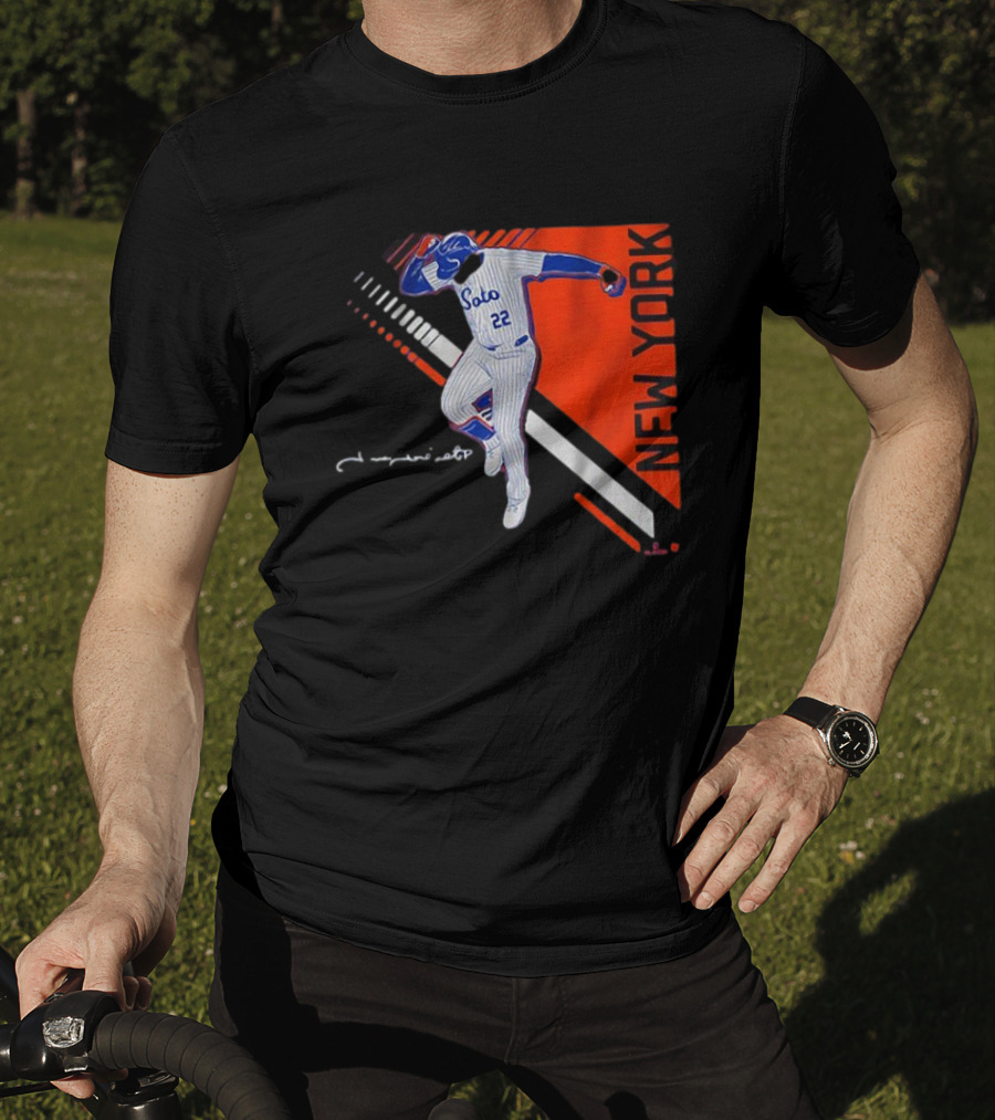Juan Soto New York Pose 2.0 Pinstripes 22 T-Shirt