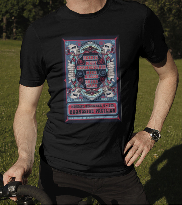 Skerik Matt Chamberlain Mike Dillon Brian Haas Live At Broadside Pavilion New Orleans December 9 T-Shirt