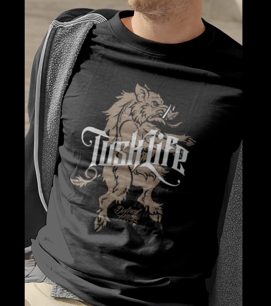 Tusk Life Boar Defend Hawaii T-Shirt