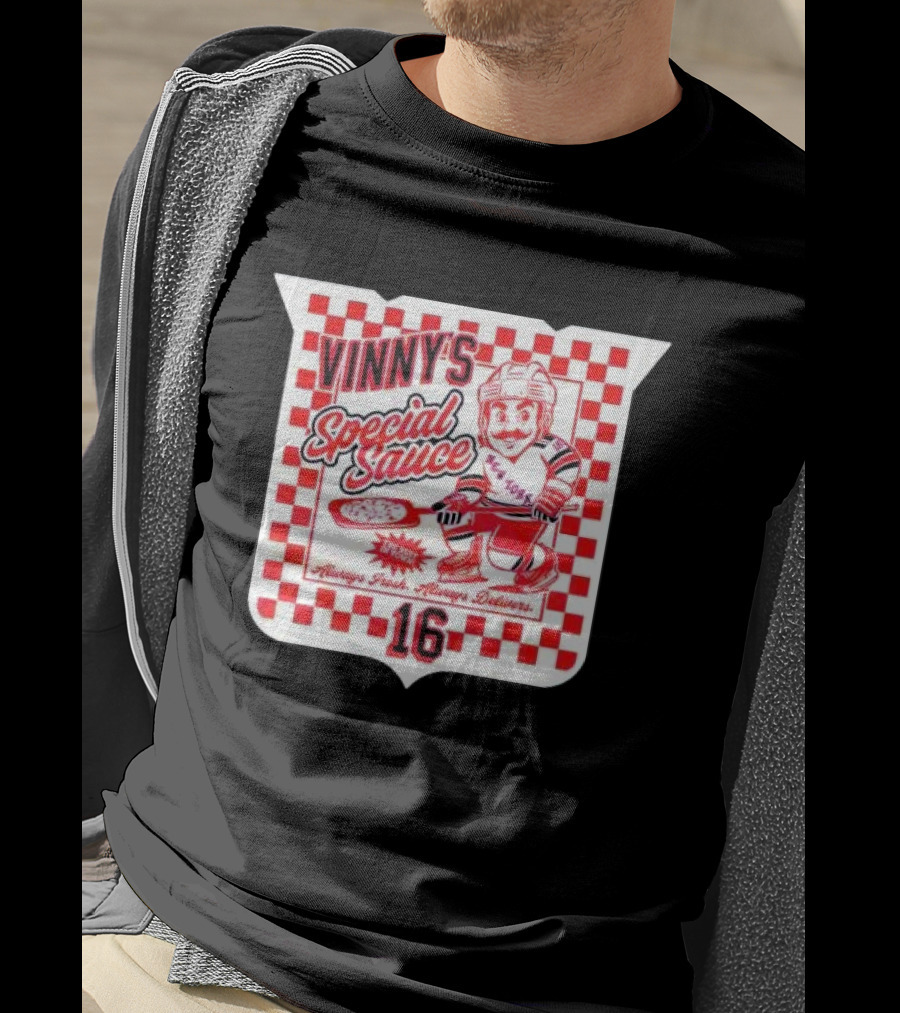 Vinny's Special Sauce Always Fresh Always Delivers New York Hockey 16 T-Shirt