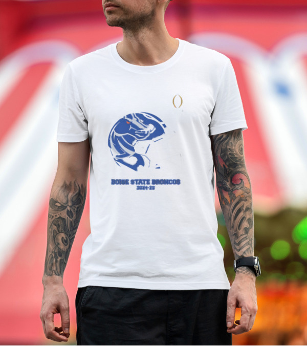 Premium T-Shirt: Boise State Broncos College Football Playoff 2024-25 Helmet T-Shirt Boise State Broncos College Football Playoff 2024-25 Helmet T-Shirt