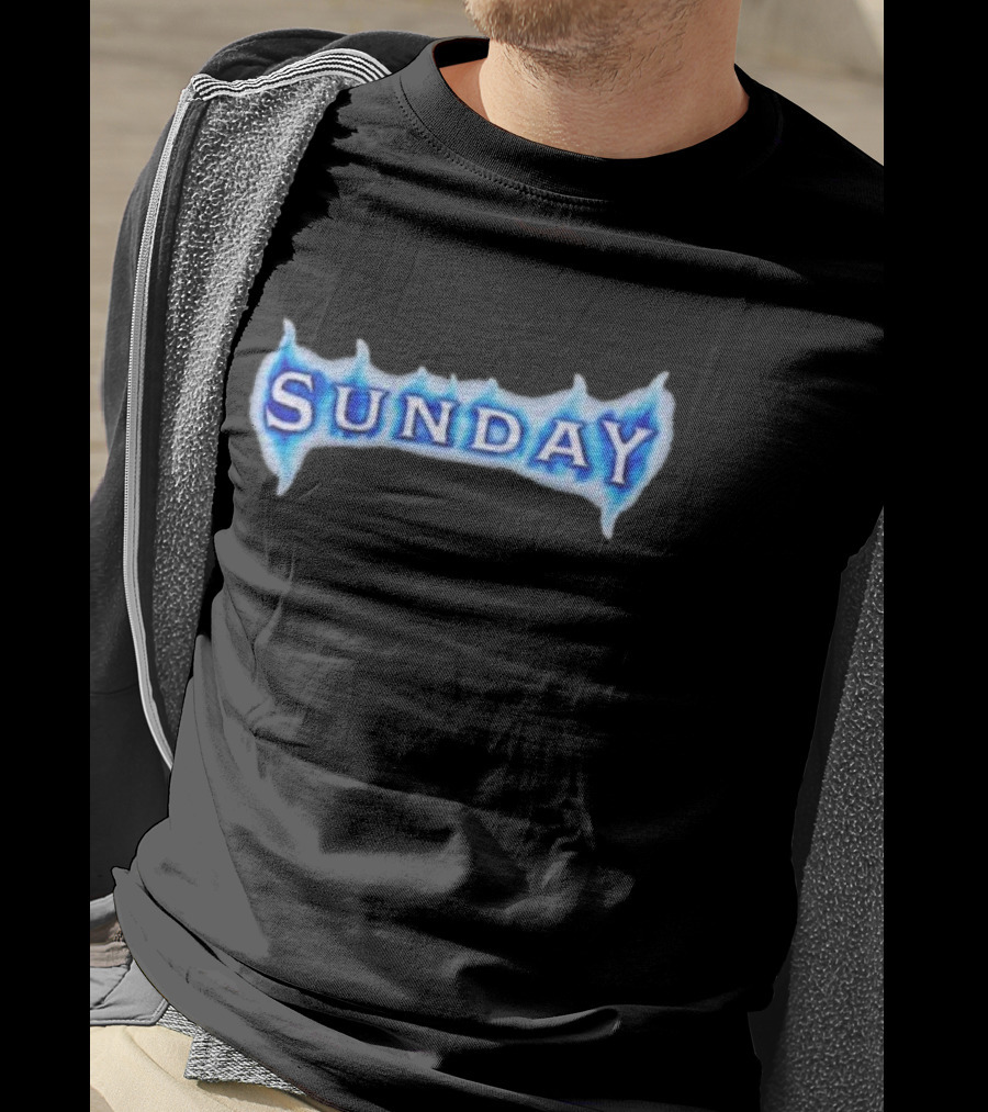 Sunday Ice Blue Flame T-Shirt