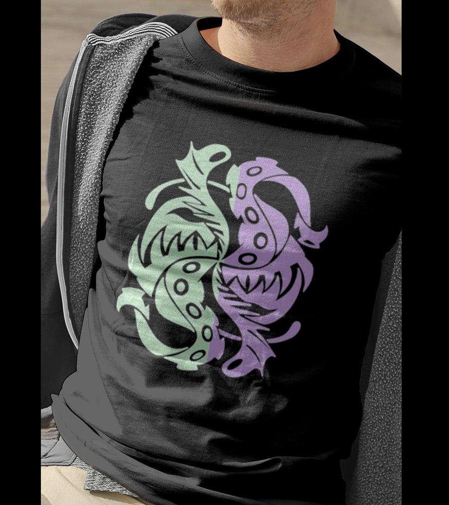 Envy Sigil Green And Purple Tribal Yin Yang T-Shirt