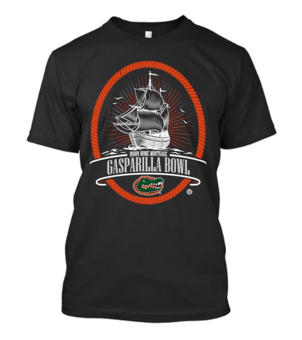 Florida Gators Union Home Mortgage Gasparilla Bowl Pirate Ship T-Shirt