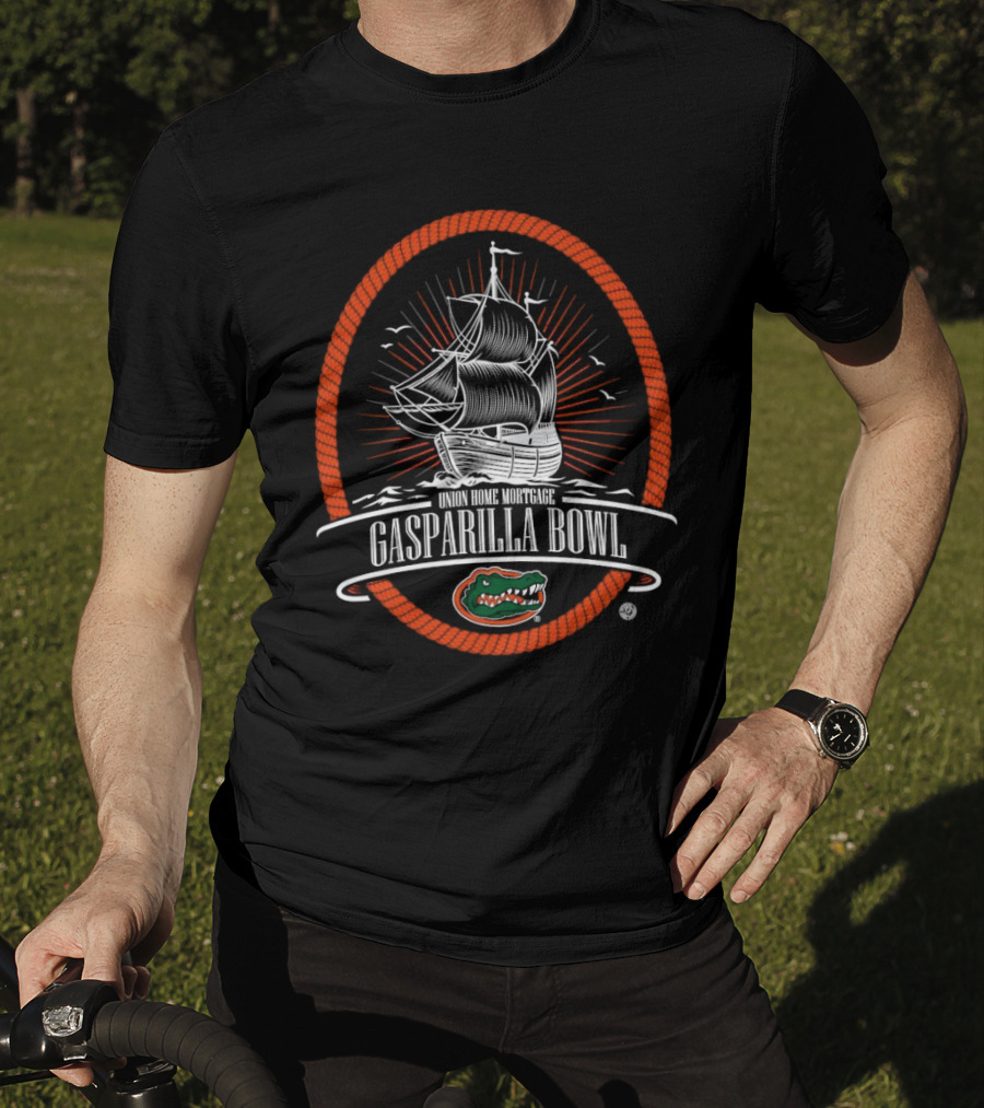 Florida Gators Union Home Mortgage Gasparilla Bowl Pirate Ship T-Shirt