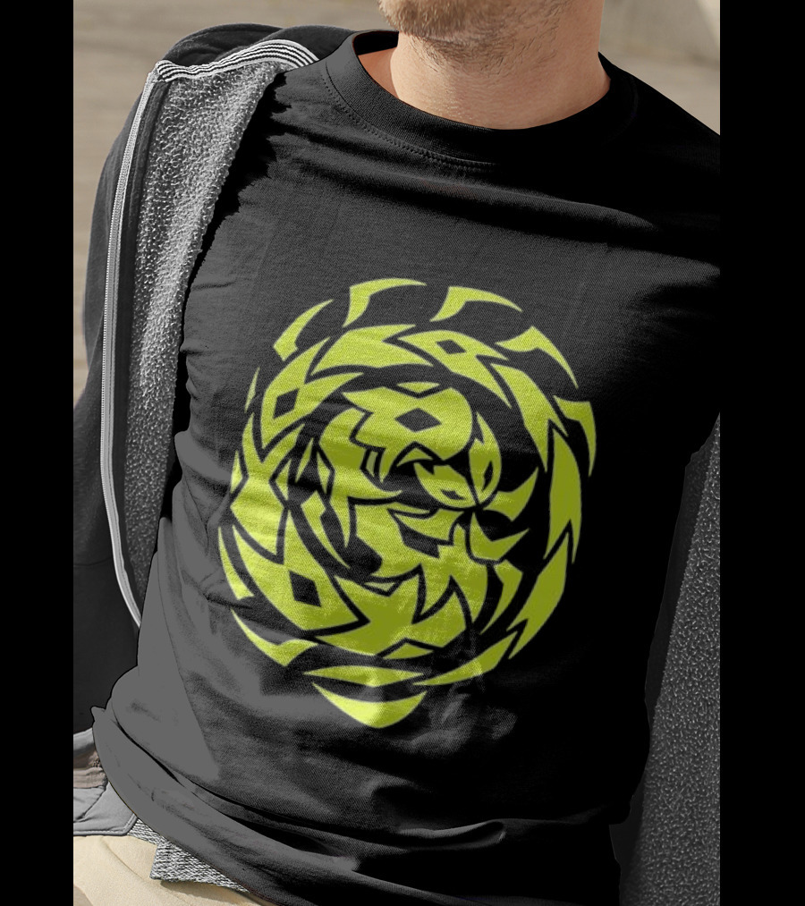 Greed Sigil Black And Yellow Spiral T-Shirt