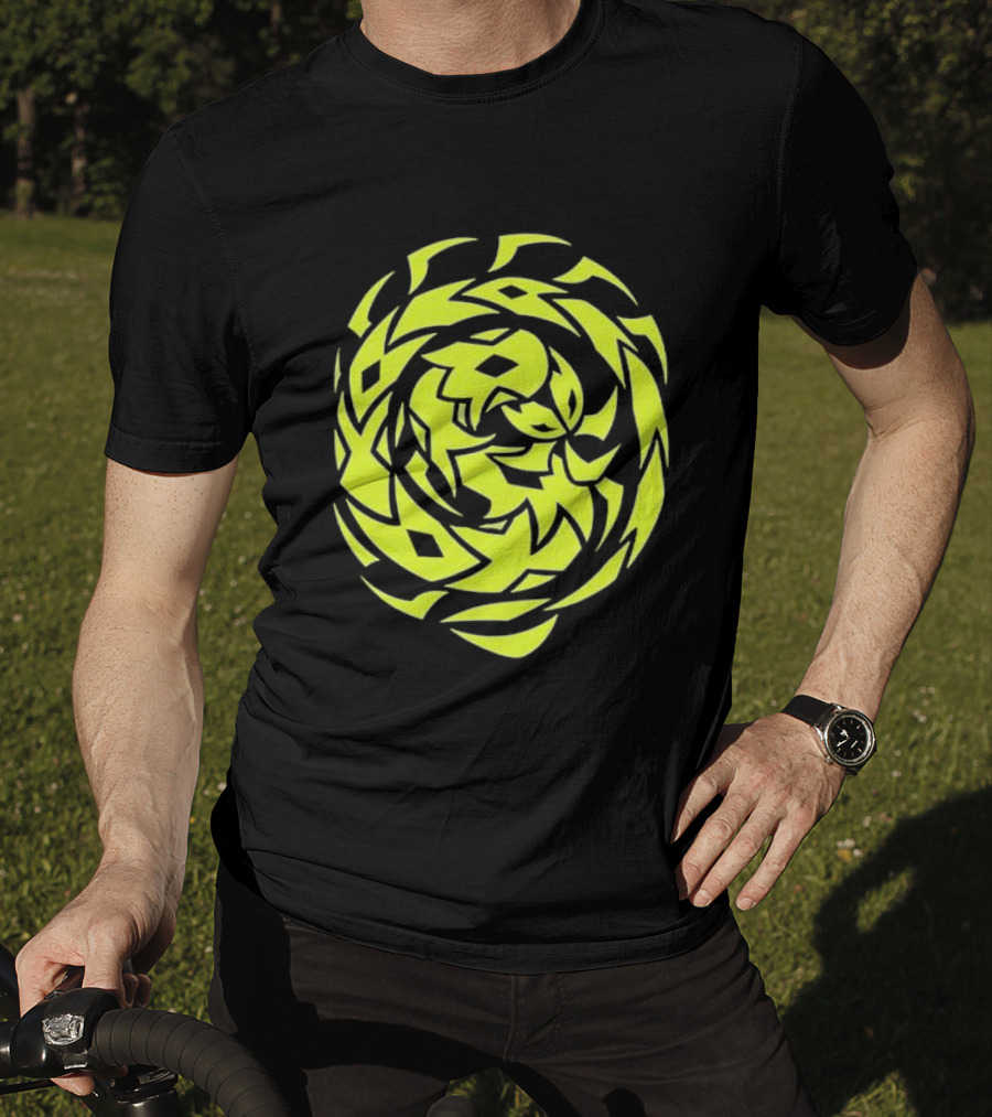 Greed Sigil Black And Yellow Spiral T-Shirt