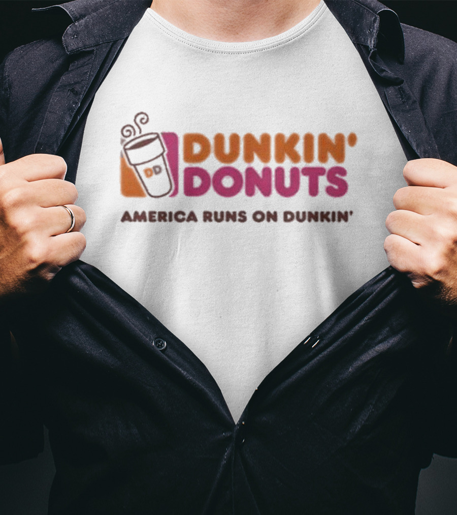 Dunkin' Donuts America Runs On Dunkin' Coffee Cup T-Shirt