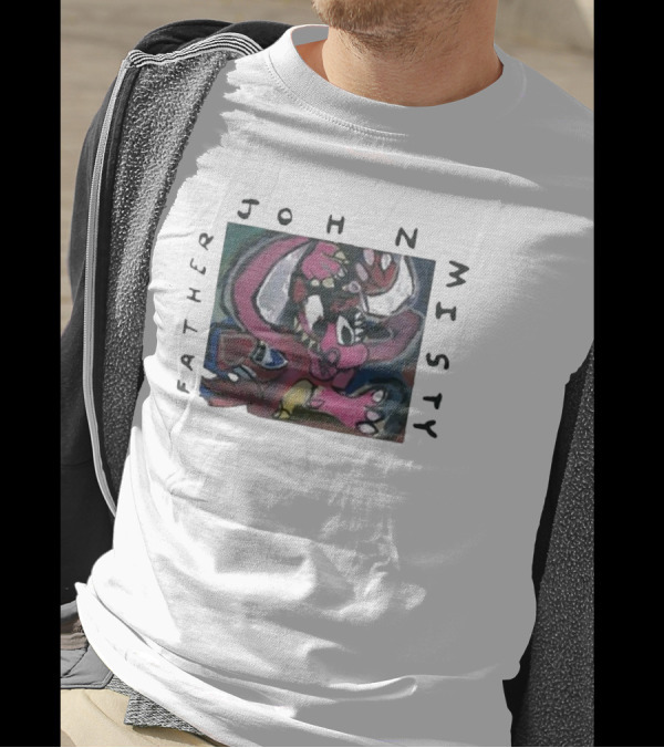 Father John Misty Script 2024 Tour Dinosaur T-Shirt