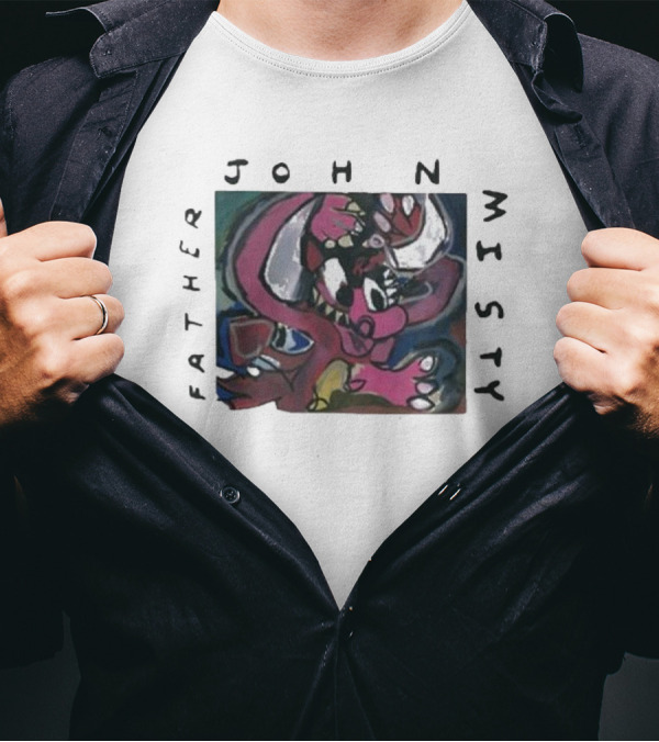 Father John Misty Script 2024 Tour Dinosaur T-Shirt