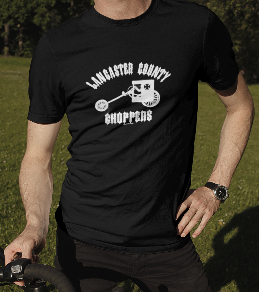 Lancaster County Choppers Amish Buggy Motorcycle Fusion T-Shirt
