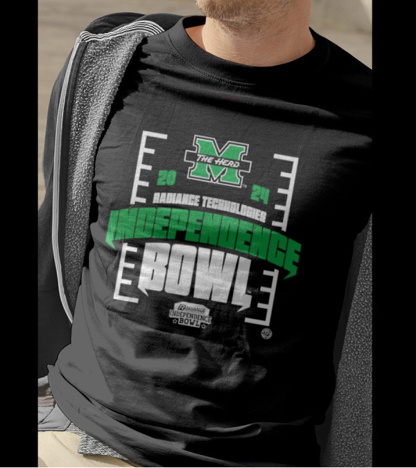 Marshall Thundering Herd 2024 Radiance Technologies Independence Bowl The Herd Football Event T-Shirt
