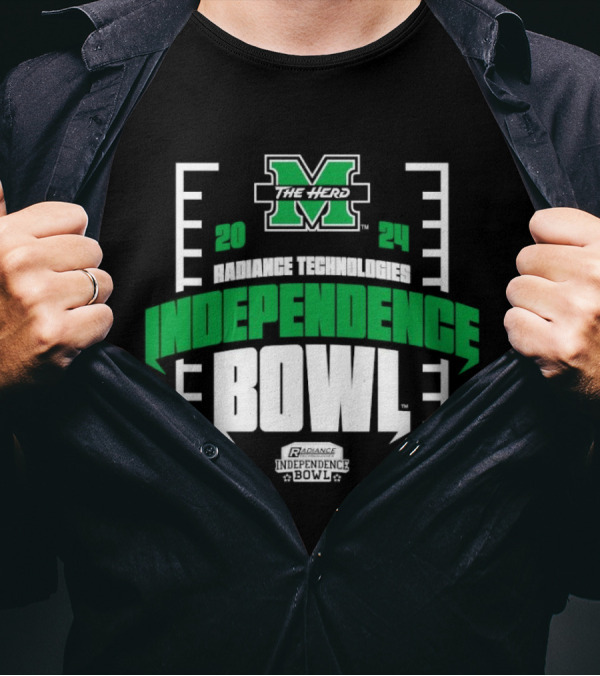 Marshall Thundering Herd 2024 Radiance Technologies Independence Bowl The Herd Football Event T-Shirt
