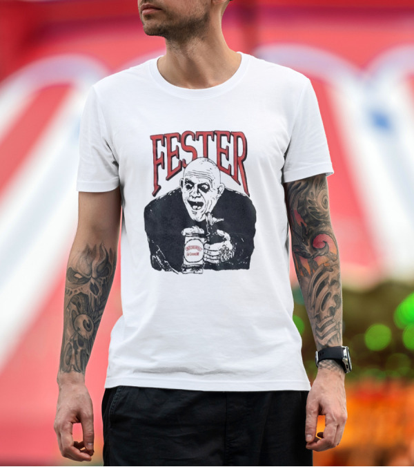 Premium T-Shirt: Fester Addams Oktoberfest La Cerveza T-Shirt Fester Addams Oktoberfest La Cerveza T-Shirt