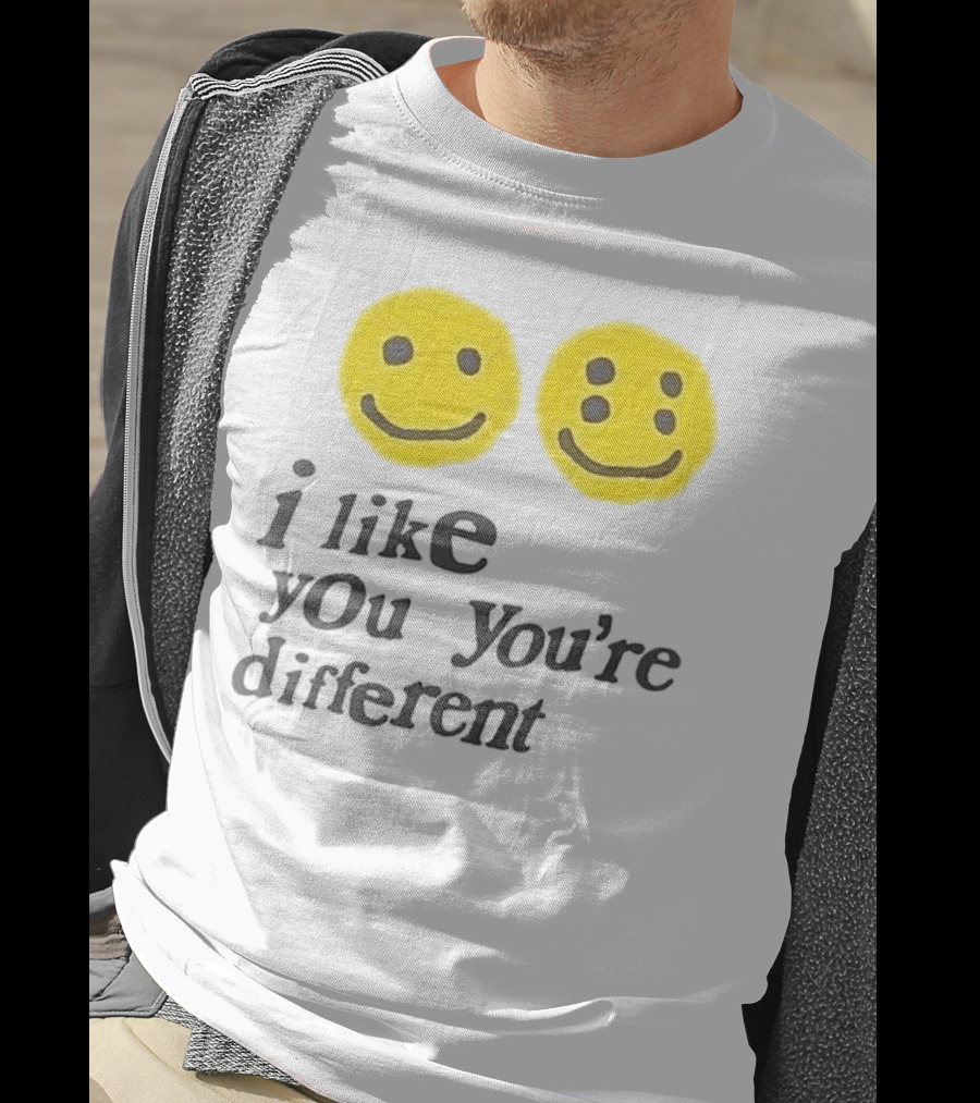 Cactus Plant Flea Market I Like You You're Different Smiley Faces T-Shirt