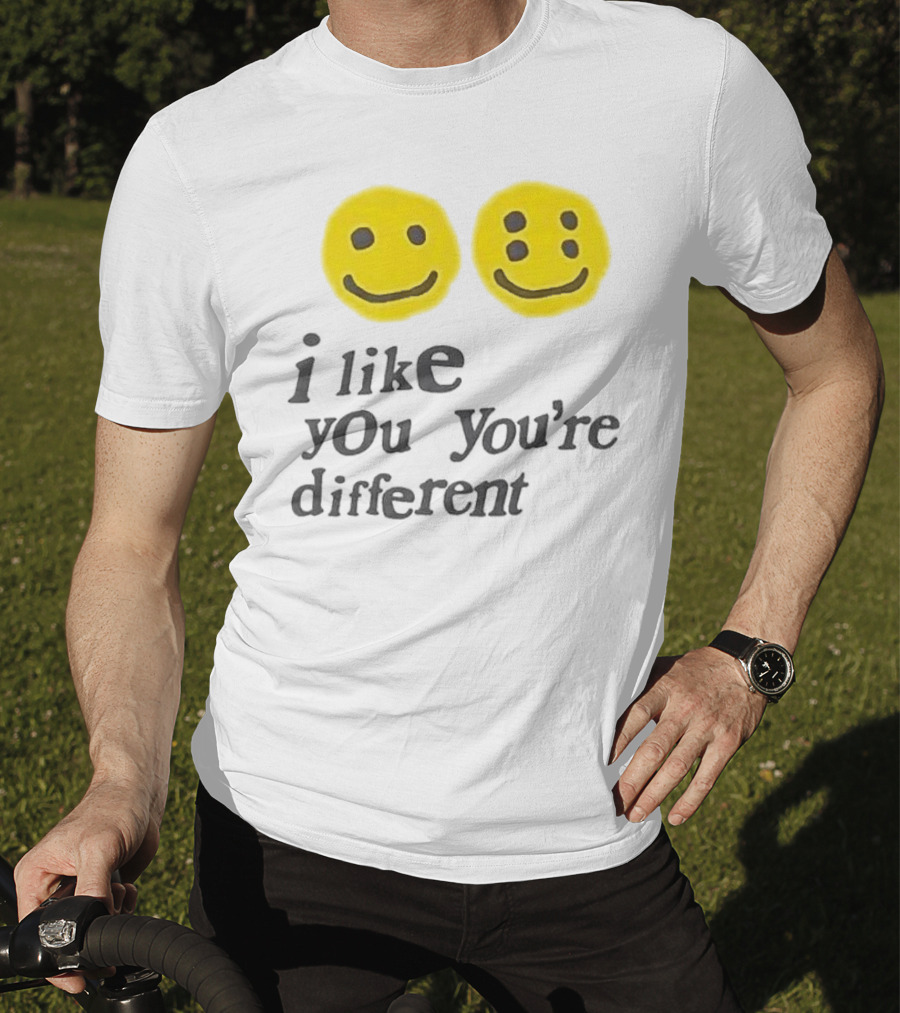 Cactus Plant Flea Market I Like You You're Different Smiley Faces T-Shirt